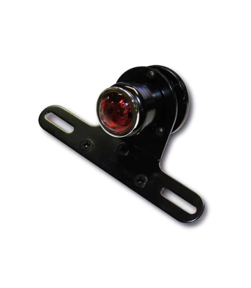 ShinYo LED Rücklicht Old School Typ4 Ø44mm mit Nr.-Halter schwarz von SHIN YO