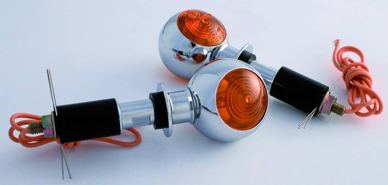 ShinYo Motorrad Blinker E geprüft Lenkerendenblinkerpaar Bull's Eye 12V/H21 Metall chrom, Unisex, Multipurpose, Ganzjährig von SHIN YO