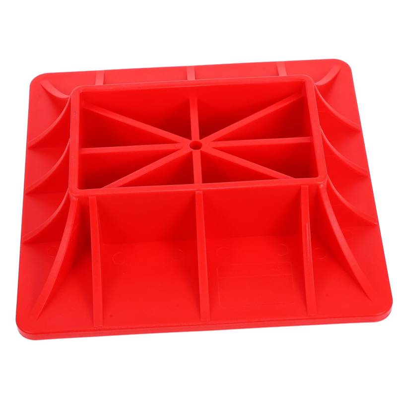 SHINEOFI Basishalterung Klinkenadapterpads hydraulische Wagenheberschale Schutzvorrichtungen für hydraulische Wagenheber Stütze für den Wagenheber Jack-Pads Kieselgel rot von SHINEOFI