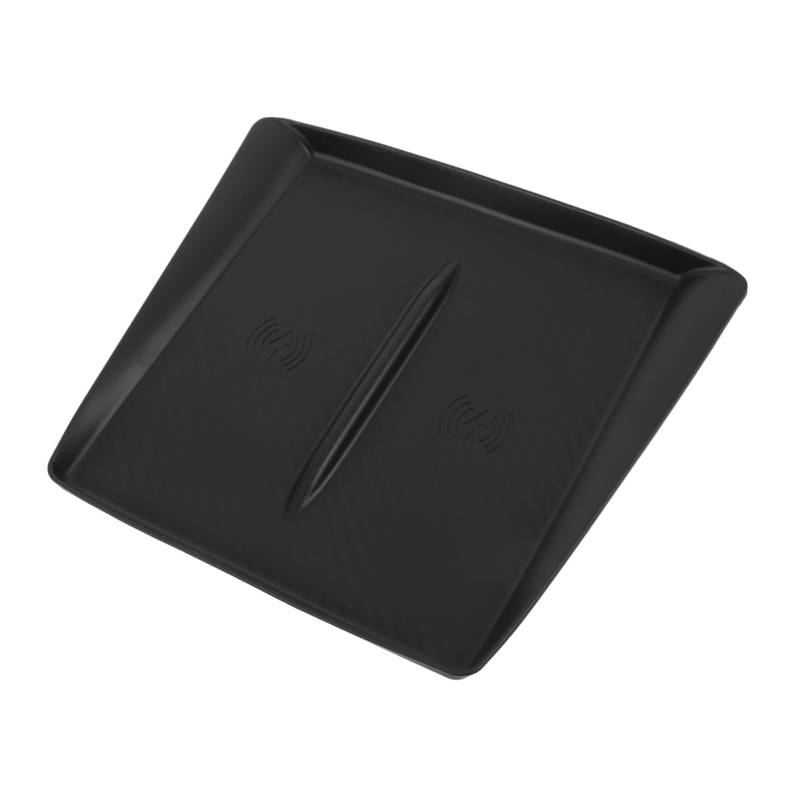 SHINEOFI Schutz Silikon Pad Kabelloses Ladegerät Silikon Ladepad Ladepad Fürs Auto Wasserdichtes Telefon Pad Kabelloses Ladegerät Pad Mittelkonsolenmatte Kieselgel Schwarz von SHINEOFI