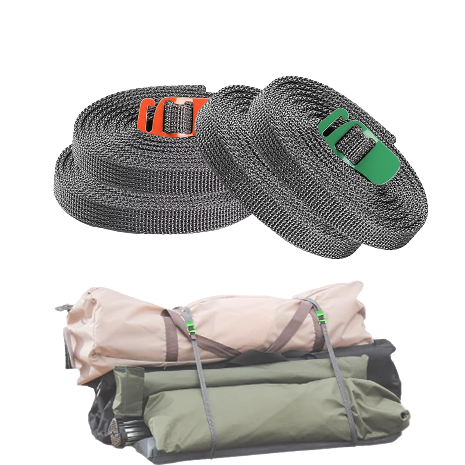 250 cm L Spanngurte – Hakenentriegelung, Gepäck-Gurtbänder mit Edelstahl-Schnalle für Reisen, Camping, Radfahren, Wandern, Outdoor-Abenteuer, unterstützt bis zu 125 kg, 4 Stück 250 cm L Spanngurte – Hakenentriegelung, Gepäck-Gurtbänder mit Edelstahl-Schnalle für Reisen, Camping, Radfahren, Wandern, Outdoor-Abenteuer, unterstützt bis zu 125 kg, 4 Stück von SHINETEC