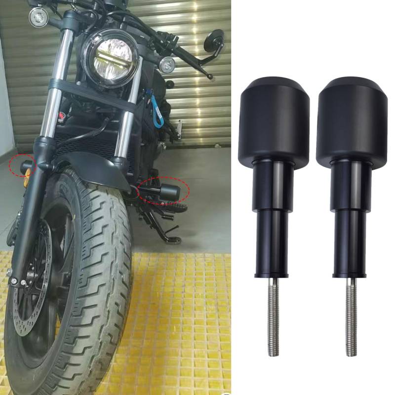 SHINKXMT Motorrad-Fallschutz, Rahmenschieber, Verkleidungsschutz, Anti-Crash-Pad-Schutz, passend für Ho&nda Rebel CMX 500 CMX500 2017 2018 2019 2020 2021 2022 2023 2024 von SHINKXMT