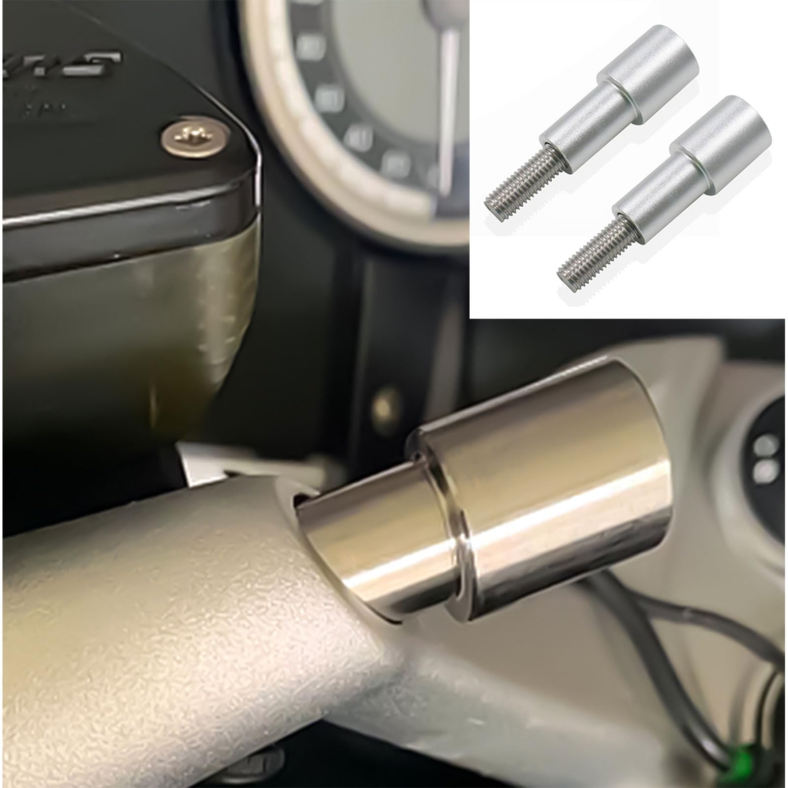 SHINKXMT Motorrad-Lenkeradapter, Verlängerungsstange, Navigationshalterung, Handyhalterung für B&M&W K1600GT K1600GTL R1200RE R1200RT R1250RS R1250RT, Ganzjahreszubehör (2) von SHINKXMT