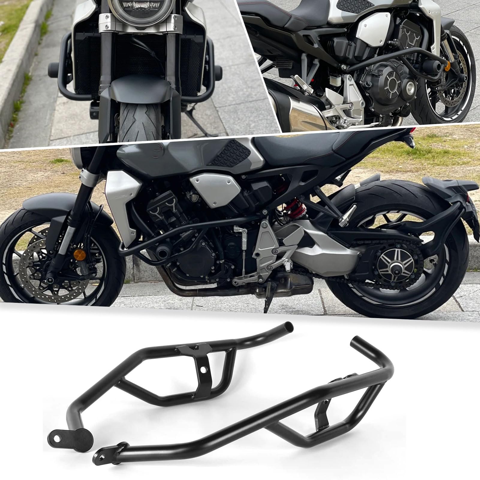 SHINKXMT Motorrad-Motorschutzbügel, Sturzbügel, Rahmen, fallende Verstärkungsstange, Stoßstange, GTS 300, Zubehör, passend für CB1000R, CB 1000R, CB 1000 R, Zubehör 2018–2025 SHINKXMT Motorrad-Motorschutzbügel, Sturzbügel, Rahmen, fallende Verstärkungsstange, Stoßstange, GTS 300, Zubehör, passend für CB1000R, CB 1000R, CB 1000 R, Zubehör 2018–2025 von SHINKXMT