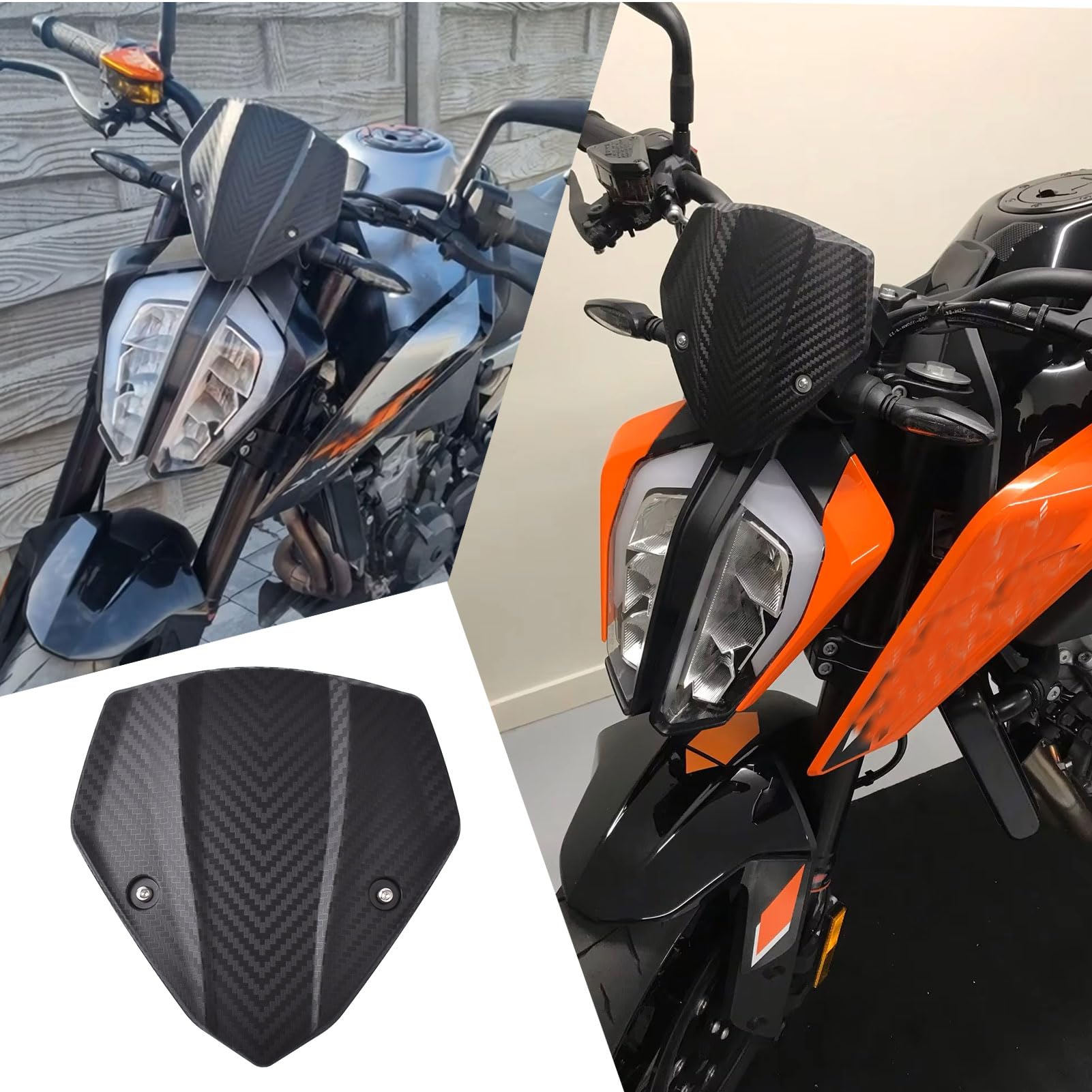 SHINKXMT Motorrad-Windschutzscheibe Duke 790 Windschutzscheibe Luftstrom Windabweiser Fliegengitter Visierschutz kompatibel für K&TM Duke 790 Duke 890 Zubehör 2018-2023 SHINKXMT Motorrad-Windschutzscheibe Duke 790 Windschutzscheibe Luftstrom Windabweiser Fliegengitter Visierschutz kompatibel für K&TM Duke 790 Duke 890 Zubehör 2018-2023 von SHINKXMT