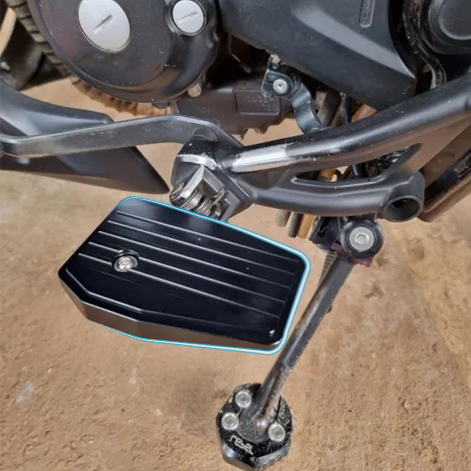 SHINKXMT Motorradfahrer breite Trittbretter Fußrasten Fußrastenpedale Verlängerung Autobahnrasten kompatibel mit Ho&nda Rebel CMX 1100 CMX1100 Teile Zubehör 2021 2022 2023 2024 (Schwarz) von SHINKXMT