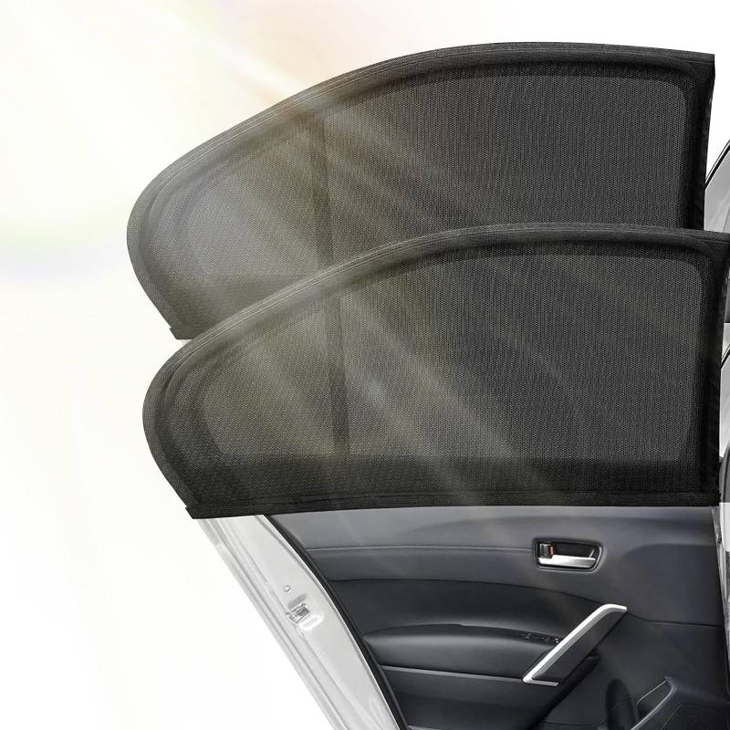 2 Stück Universal Sonnenschutz Auto Baby mit uv Schutz,für Seitenfenster Meshmaterial von SHIQUAN
