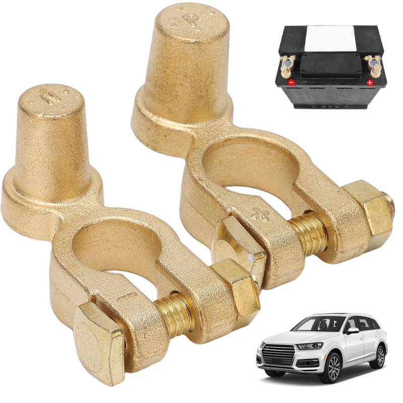 Auto Batterieanschluss, Batterie nach Extender, 2pcs Messingauto -Terminalanschluss, Schnellfreisetz von SHITOOMFE