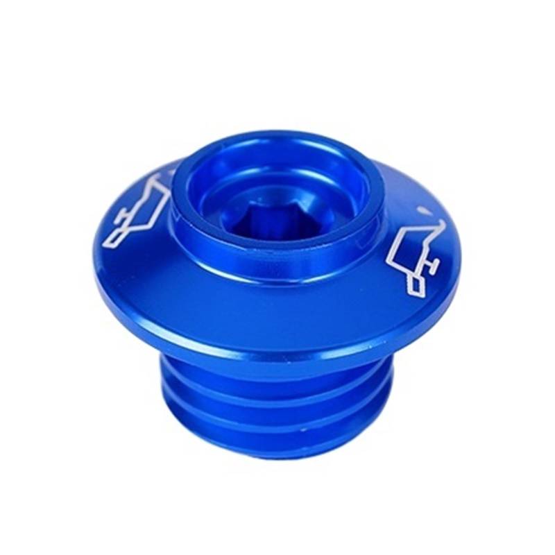 SHIYUNTI CNC-Ölfilterbecher-Motorsteckerabdeckung Kompatibel mit 848 899 959 1299 Panigale V4 V4S Hypermotard 796 821 939 950 SP Monster 696(Blue) von SHIYUNTI