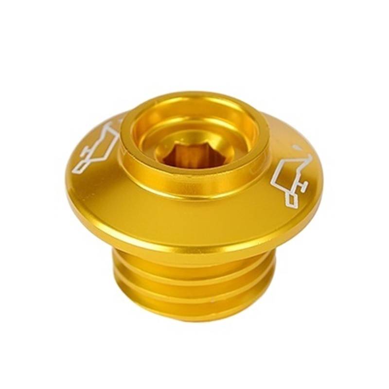 SHIYUNTI CNC-Ölfilterbecher-Motorsteckerabdeckung Kompatibel mit 848 899 959 1299 Panigale V4 V4S Hypermotard 796 821 939 950 SP Monster 696(Gold) von SHIYUNTI