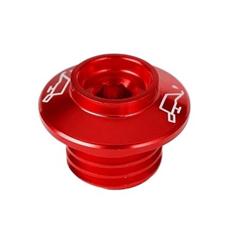 SHIYUNTI CNC-Ölfilterbecher-Motorsteckerabdeckung Kompatibel mit 848 899 959 1299 Panigale V4 V4S Hypermotard 796 821 939 950 SP Monster 696(Red) von SHIYUNTI