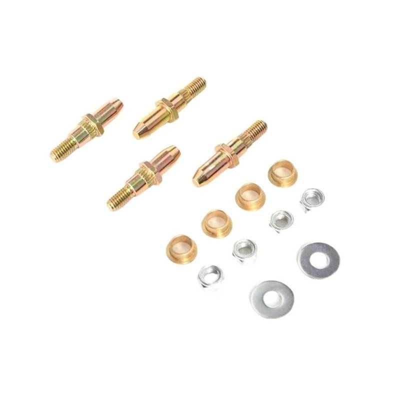 SHIYUNTI Car Crown 4-teiliges Autotürscharnierstift-Set, robuster Stiftbuchsensatz, 19299324, kompatibel mit Silverado Suburban Sierra 1999–2007 von SHIYUNTI