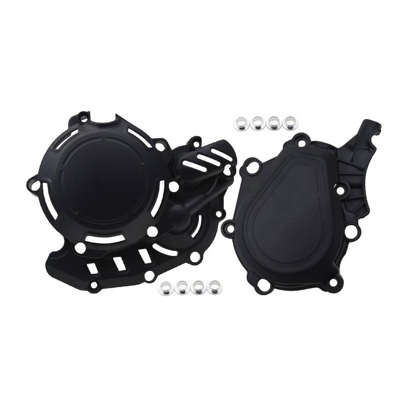 SHIYUNTI Kompatibel mit 450 500 EXCF XCF XCFW XWF EXC-F XC-F XCF-W XW-F Motorradmotor Zündkupplungsdeckel Schutzfolie PRO 4T 2023 2024(2024 Black 2 Sets) von SHIYUNTI