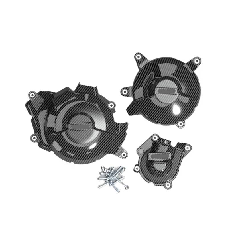 SHIYUNTI Kompatibel mit VOGE Moto DS900X DSX 900 Ds900x / 2023-2024 Motorradzubehör Motorschutzabdeckung(Carbon-Look) von SHIYUNTI