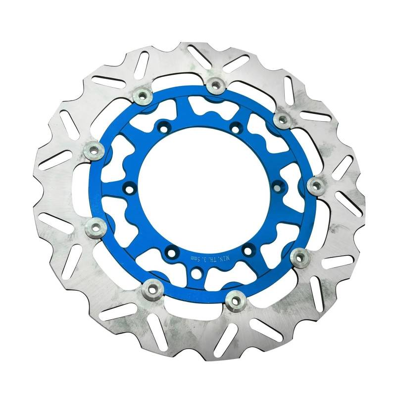 SHIYUNTI Motorrad 260MM 320MM Vorderradbremsscheiben Rotoren Bremssattel Adapter Halterung Kompatibel Mit XCW SX SXF XC XCF EXC EXCF Six Days 125-500(320mm Blue Disk) von SHIYUNTI