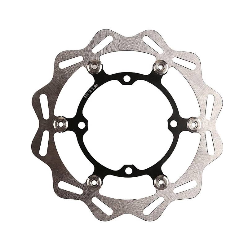 SHIYUNTI Motorrad 270mm Vorne Schwimmende Bremsscheibe Rotor Disk Kompatibel Mit KX125 KX250 2006-2008 KX250F KX450F KLX450R 2007-2021 von SHIYUNTI