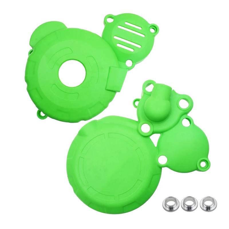 SHIYUNTI Motorrad Magnetische Motor Schutz Kupplung Fahrer Kettenrad Kurbelgehäuse Ignitoin Abdeckung Kompatibel Mit CBS300 NB300 HJ KEWS ZUMA AJ1(2 Set Green) von SHIYUNTI