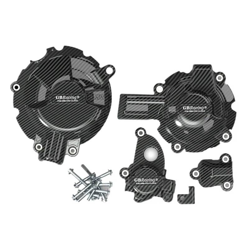 SHIYUNTI S1000R 2021-2024 Motorrad-Motorabdeckung, kompatibel mit S1000RR 2019-2025, sekundäres Motorabdeckungsschutzset(1 Set-CF) von SHIYUNTI