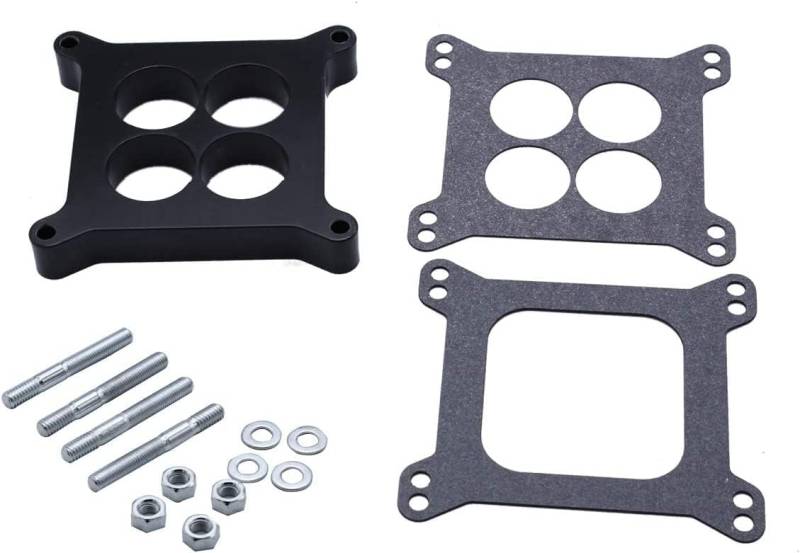 1 Set SHLPDFM Vergaser-Abstandshalter 1,27 cm Portierter Phenol-Vergaser-Abstandshalter, kompatibel mit Holley Holley 4150/4160 & AFB Carb Chevy 4BBL SBC BBC 1,3 cm von SHLPDFM