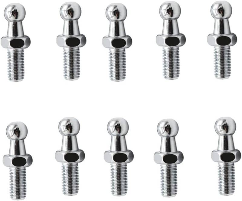 SHLPDFM 10x Kugelzapfen Kugelbolzenschraube Kugelkopf 13 mm M8 DIN 71803 Gewinde von SHLPDFM