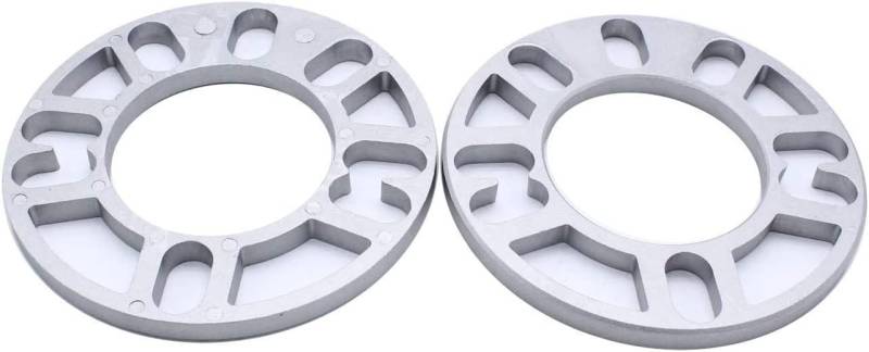 SHLPDFM 2x 10mm Universal Spurverbreiterungen 4 Löcher,5 Löcher Radabstandshalter Unterlegscheiben Aluminum 98mm bis 120mm von SHLPDFM
