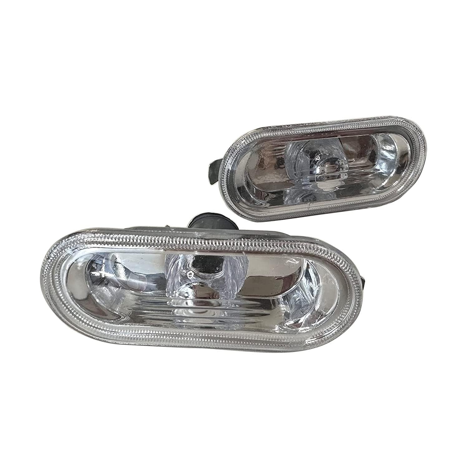 SHLPDFM 2x Seitenblinker Blinkleuchte vorne links + rechts Set für VW Golf 4 Bora Lupo T5 Seat Ford Arosa（Glasklar） von SHLPDFM