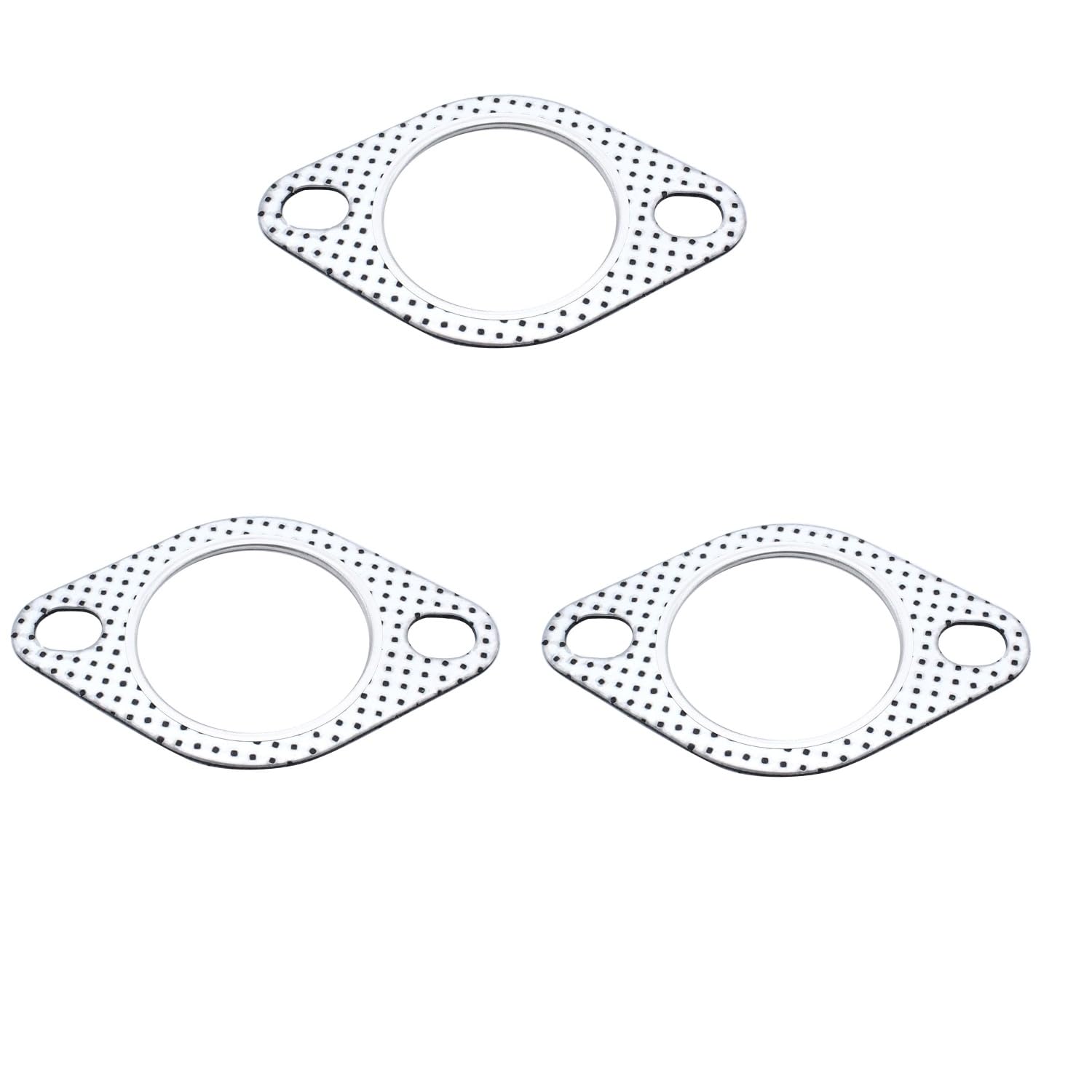 SHLPDFM 3 Stück 2 Zoll Auspuffdichtung 2 Löcher Universal Flanschdichtung für Innendurchmesser 2 "/ 51 mm Auspuffrohr/Turbo-Fahrzeug SHLPDFM 3 Stück 2 Zoll Auspuffdichtung 2 Löcher Universal Flanschdichtung für Innendurchmesser 2 "/ 51 mm Auspuffrohr/Turbo-Fahrzeug von SHLPDFM