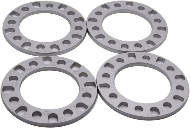 SHLPDFM 4x 12mm Spurverbreiterungen 8 Löcher，8x165.1mm, 8x170mm, 8x180mm PCD Radabstandshalter Unterlegscheiben Aluminum für Chevy Ford GMC Ram F-250 E-350 Ram 2500 von SHLPDFM