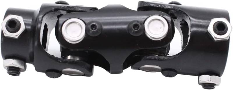 SHLPDFM Universal Doppelte Kreuzgelenk Lenkwellen-U-Gelenk 1 Zoll DD x 3/4 Zoll DD Lenkwellen U Gelenkkupplung Lenkwellenkuppler für Auto (Schwarz) von SHLPDFM