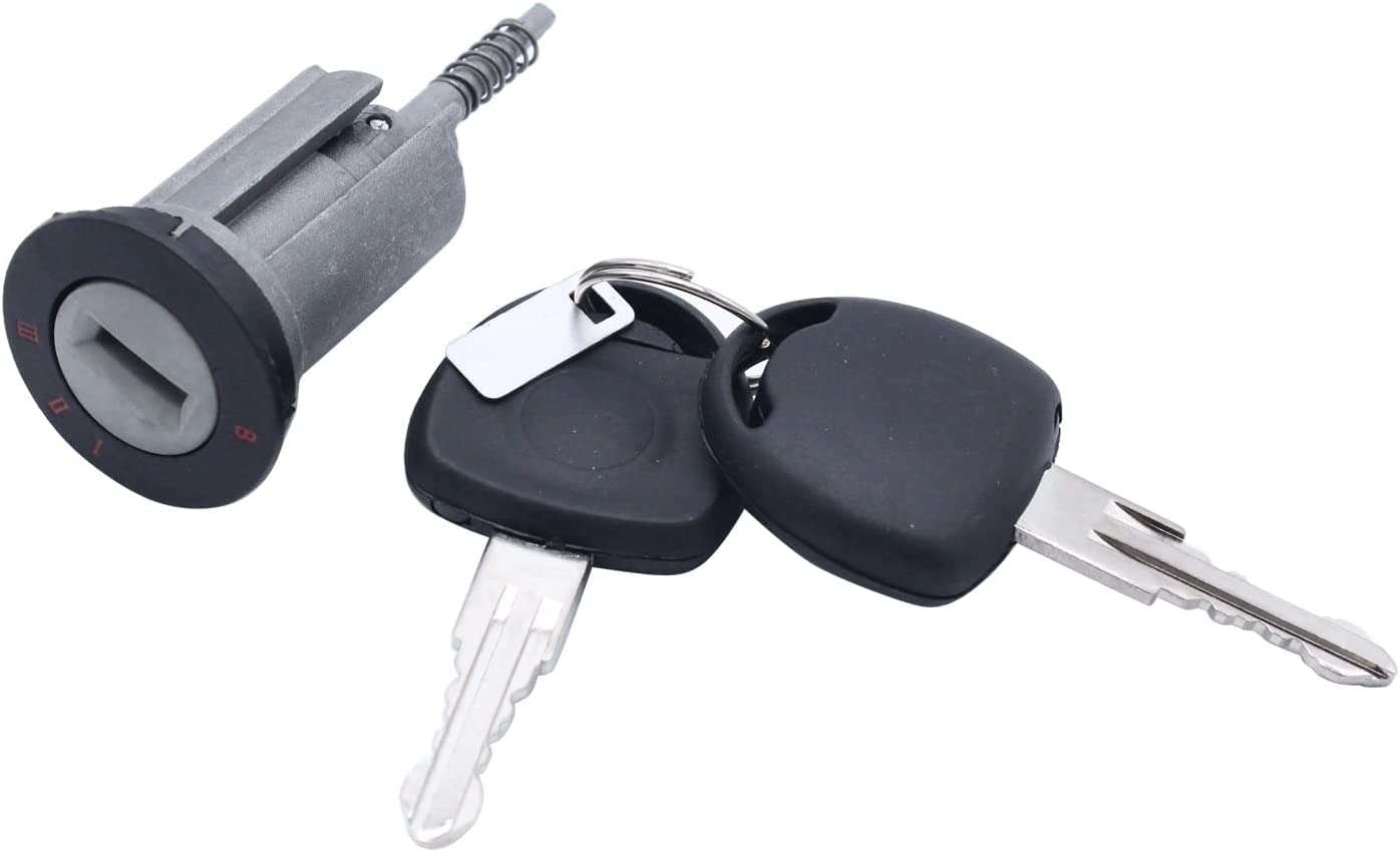 SHLPDFM Zündschloss Zündschalter und 2 x Schlüssel für Vauxhall Astra Corsa B C Combo CORSA MERIVA TIGRA ZAFIRA 90511999 93172805 von SHLPDFM