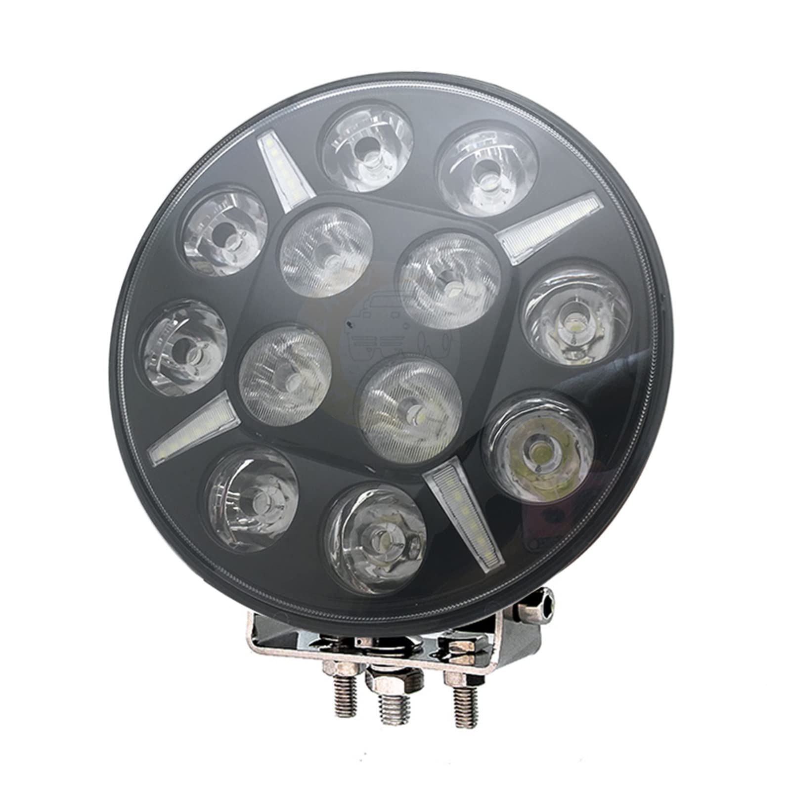 1 PCS 9 Inch 120W Led Arbeit Licht Scheinwerfer 12V 24V 6000K Offroad 4WD 4x4 LED DRL Scheinwerfer Kompatibel Mit Jeep Pickup Camper Anhänger(Yellow 1pcs) von SHOLIRMET