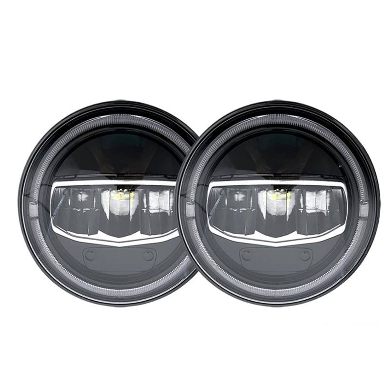 Paar 7 Zoll 100W runder LED-Scheinwerfer mit DRL, bernsteinfarbenem Blinker, High Low-Scheinwerfer, kompatibel mit Jeep Wrangler JK CJ TJ von SHOLIRMET