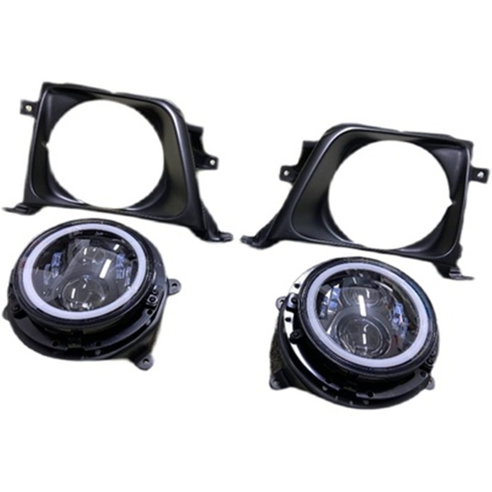 SHOLIRMET Auto-LED-Scheinwerferbaugruppe Kompatibel mit Toyota Prado LC90 LC95 DRL Tagfahrlicht(A set) von SHOLIRMET