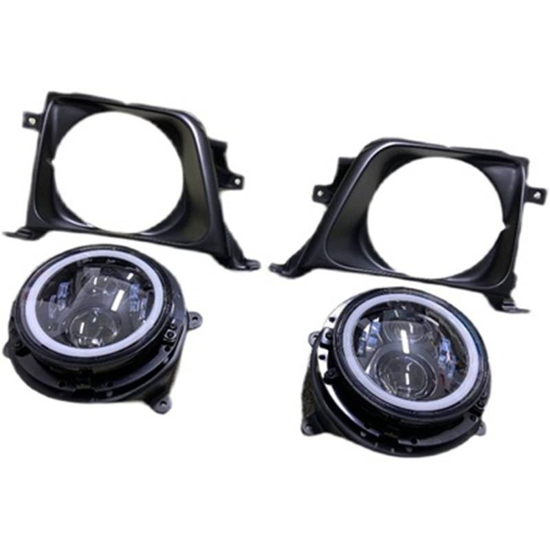 SHOLIRMET Auto-LED-Scheinwerferbaugruppe Kompatibel mit Toyota Prado LC90 LC95 DRL Tagfahrlicht(A set) von SHOLIRMET