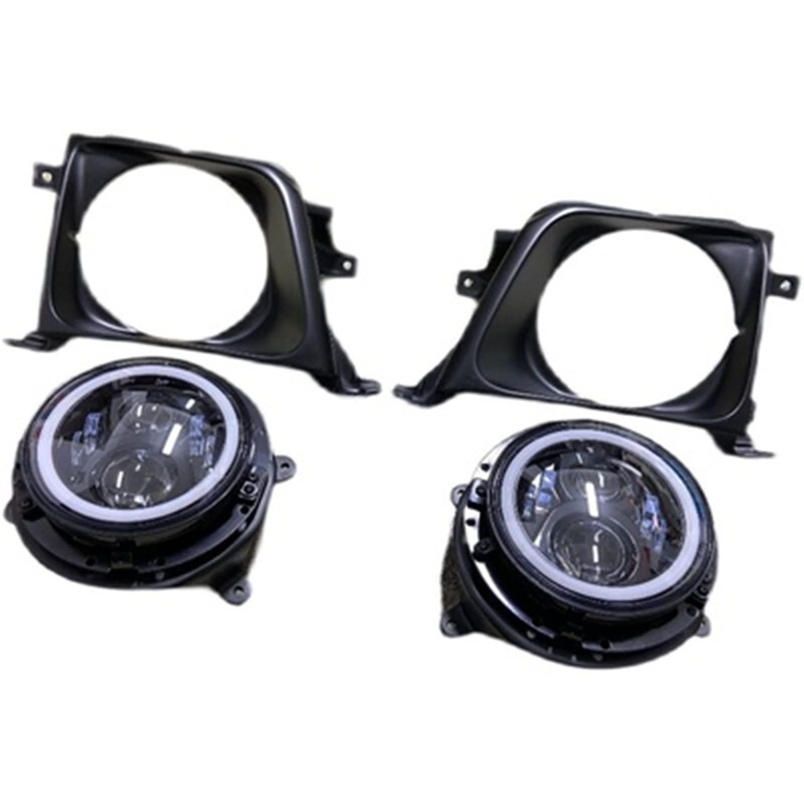 SHOLIRMET Auto-LED-Scheinwerferbaugruppe Kompatibel mit Toyota Prado LC90 LC95 DRL Tagfahrlicht(Frames 6pcs) von SHOLIRMET