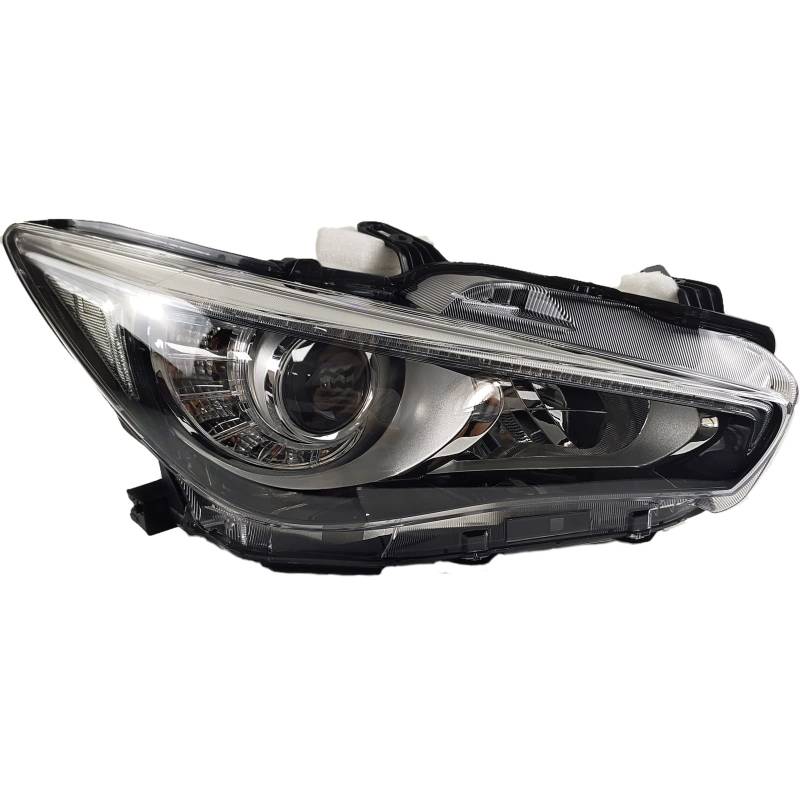 SHOLIRMET Autozubehör LED-Lampe Scheinwerfer Montage Auto Beleuchtungssysteme Kompatibel mit 2015-2018 INFINITI Q50L Q50(Without AFS,Right) von SHOLIRMET