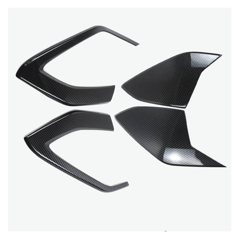 Auto Innenstyling Autokonsolen-Wasserbecherhalter-Seitenwand-Dekorationsabdeckungs-Verkleidungs-Carbon-Faser-Optik-Innenraum Für Q2 2018-2021 LHD(4 Pieces) von SHOUXI