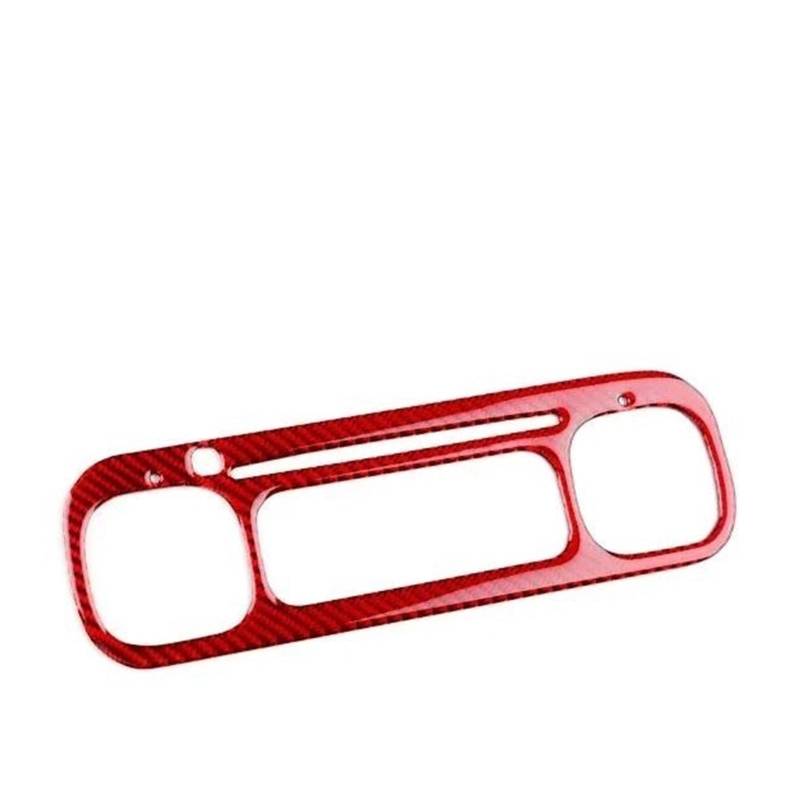 Auto Innenstyling Für Panda 2013-2019 2020 2021 2022 2023 2024 2025 Auto Zentrale Steuerung Bildschirm Trim Aufkleber LHD RHD(Rot,2013-2019) von SHOUXI