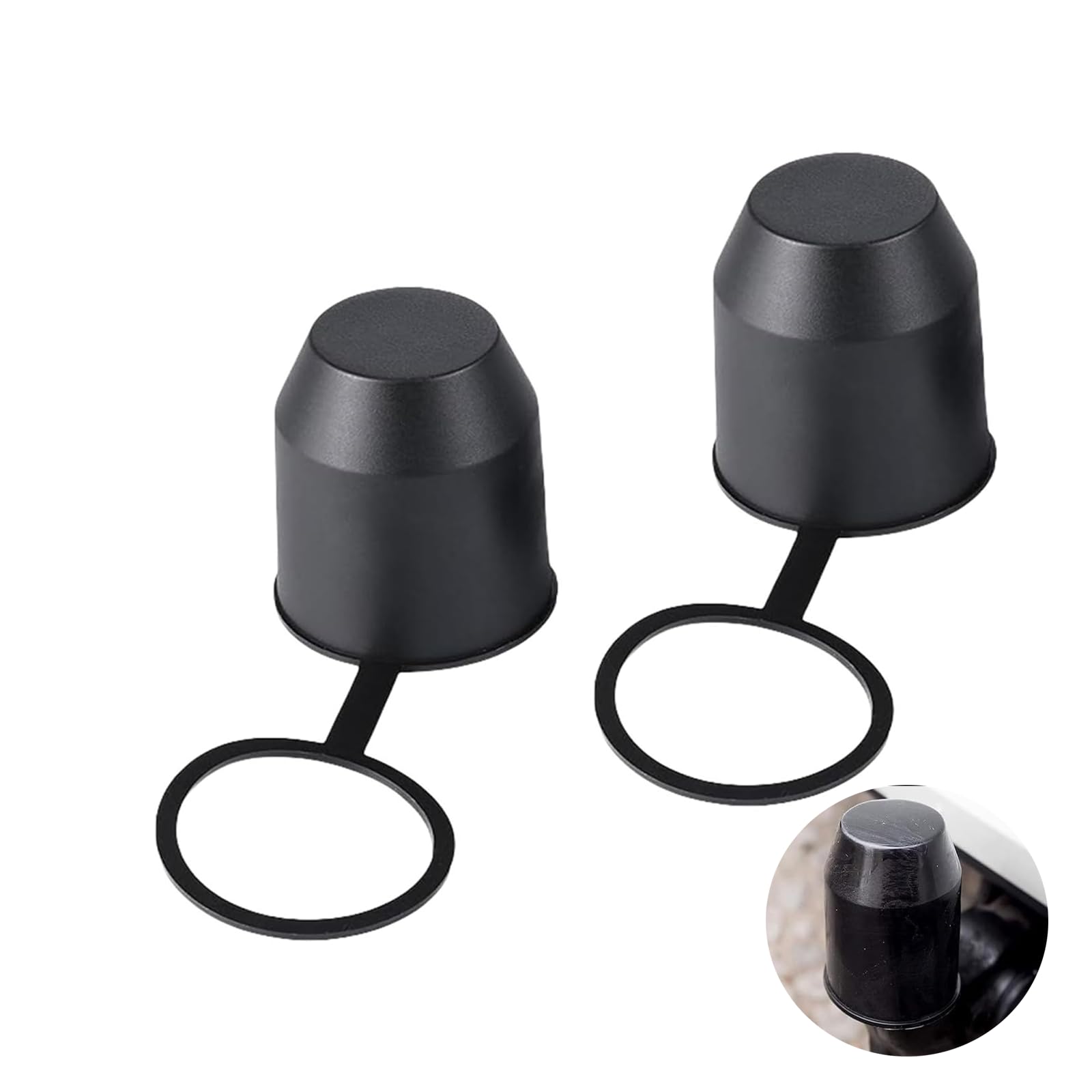 2 StüCk AnhäNgerkupplung Abdeckung,Staubdicht und Wasserdicht mit Sicherungsring Schutzkappe,für Auto,Wohnmobil, Kugelkopfschutz Universal Kugelabdeckung,Kappe AnhäNgerkupplung,Schwarz 52mm x 70mm 2 StüCk AnhäNgerkupplung Abdeckung,Staubdicht und Wasserdicht mit Sicherungsring Schutzkappe,für Auto,Wohnmobil, Kugelkopfschutz Universal Kugelabdeckung,Kappe AnhäNgerkupplung,Schwarz 52mm x 70mm von SHPUJUN