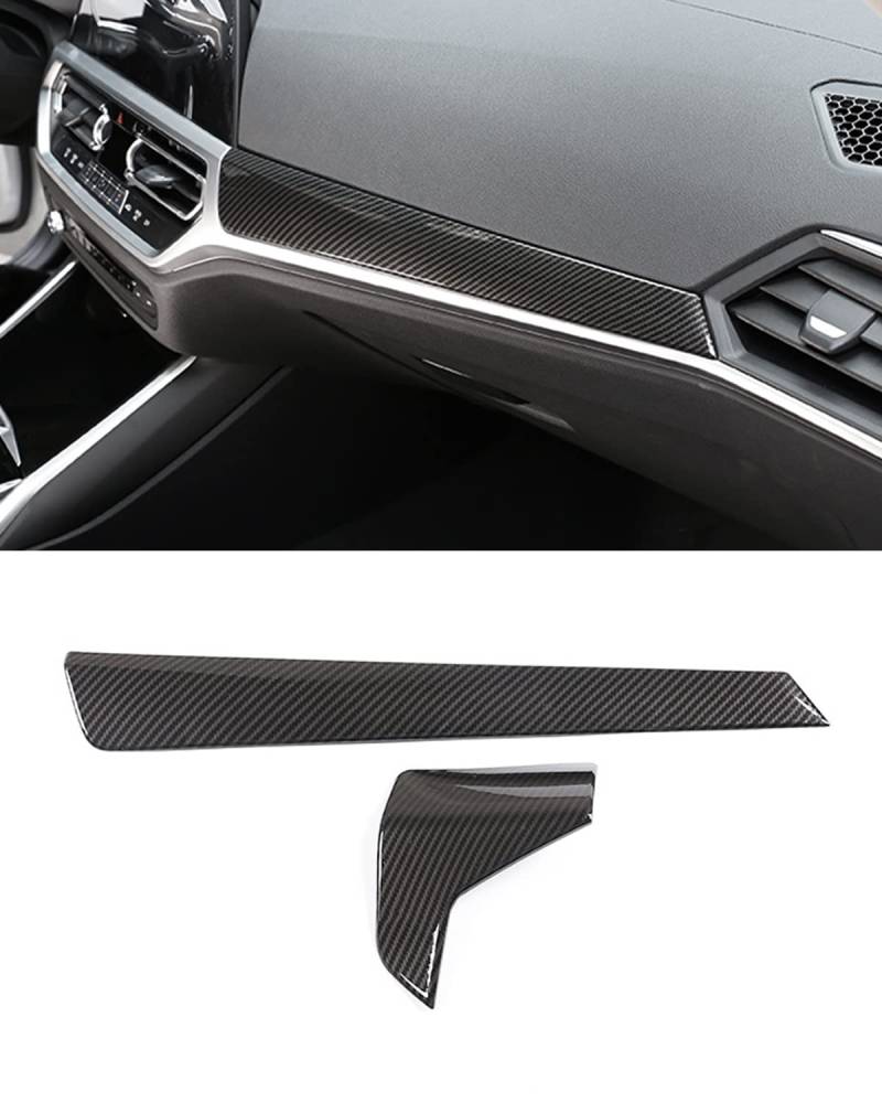G20 Carbon-Look Mittelkonsole Armaturenbrett Zierleiste für BMW 3er G20 320 330 340 (2019-2022) – Nicht für 2023-2025 Zubehör von SHSBSCAR