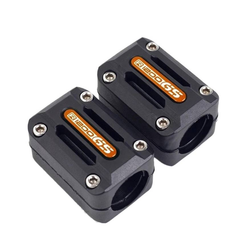 Motorrad Schutzblock Motorradrahmenschieber 22/25/28 Mm Motorradmotor-Sturzbügelschutz Stoßstange Dekorativer Schutzblock Für R1200GS LC ADVENTURE R 1200 GS 2018-2021 Stoßfänger-Dekoration(Orange) von SHSHJJB