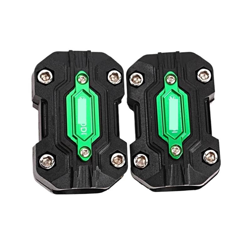 Motorrad Stoßfänger Schutz Dekor Motorrad-Sturzbügel-Protektoren Motorschutz Stoßstangen-Sturzbügel Für Tr&iumph Für Tiger 800 900 850 GT Rally Explorer Tiger 1200 XCA 1050i Street Triple(Green) von SHSHJJB