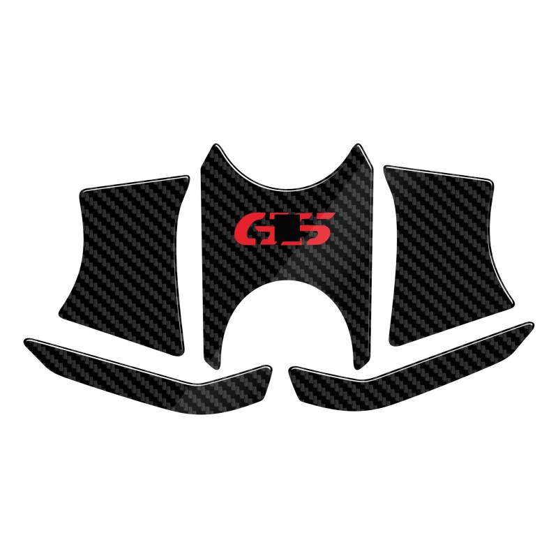 SHSHJJB Motorrad Kraftstoff Tank Pad 3D Motorrad Carbon Faser Muster Top Triple Clamp Yoke Aufkleber Fall Für R1200GS 2009-2012 von SHSHJJB