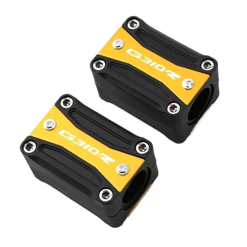 SHSHJJB Motorrad Schutzblock Für G310GS G310R 2017-2024 Motorradzubehör Motorcrashschutz Schutz Stoßstange Dekorativer Stangenblock Motorrad Stoßstange Motorschutz Stoßfänger-Dekoration(Yellow-G310R) von SHSHJJB