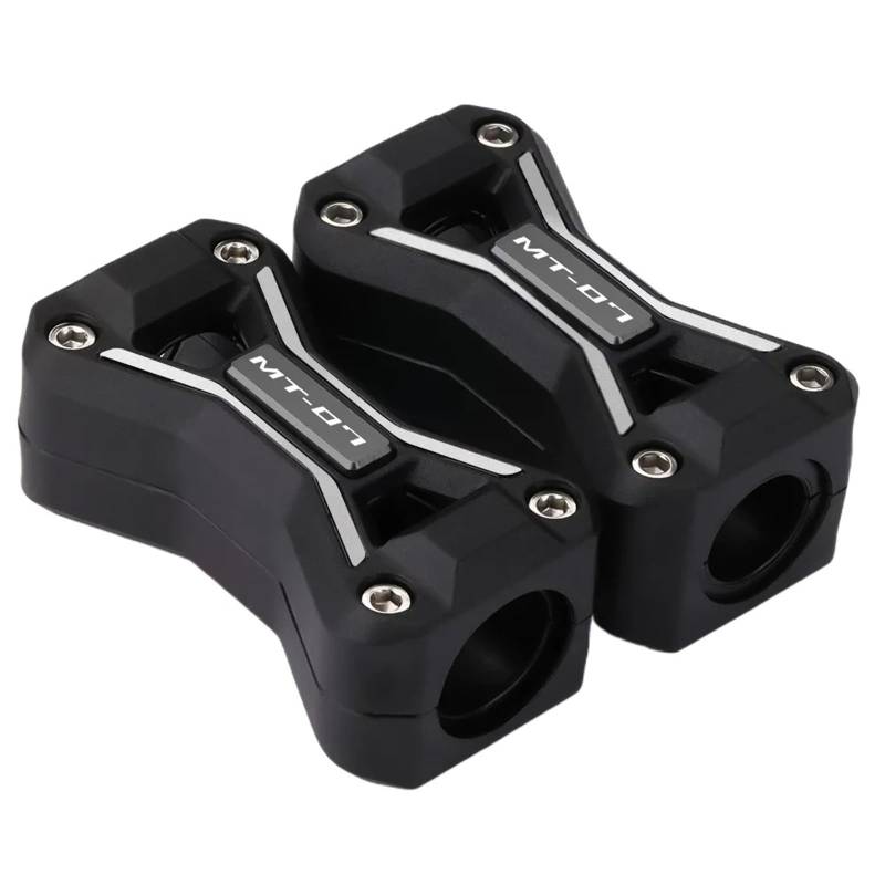 SHSHJJB Motorrad Schutzblock Motorrad-Motorschutzschieber Protecto Motorradzubehör Motorschutz Stoßstangendekorblockprotektoren Für MT-07 MT-09 2014 2015-2023 Stoßfänger-Dekoration(Titanium 07) von SHSHJJB