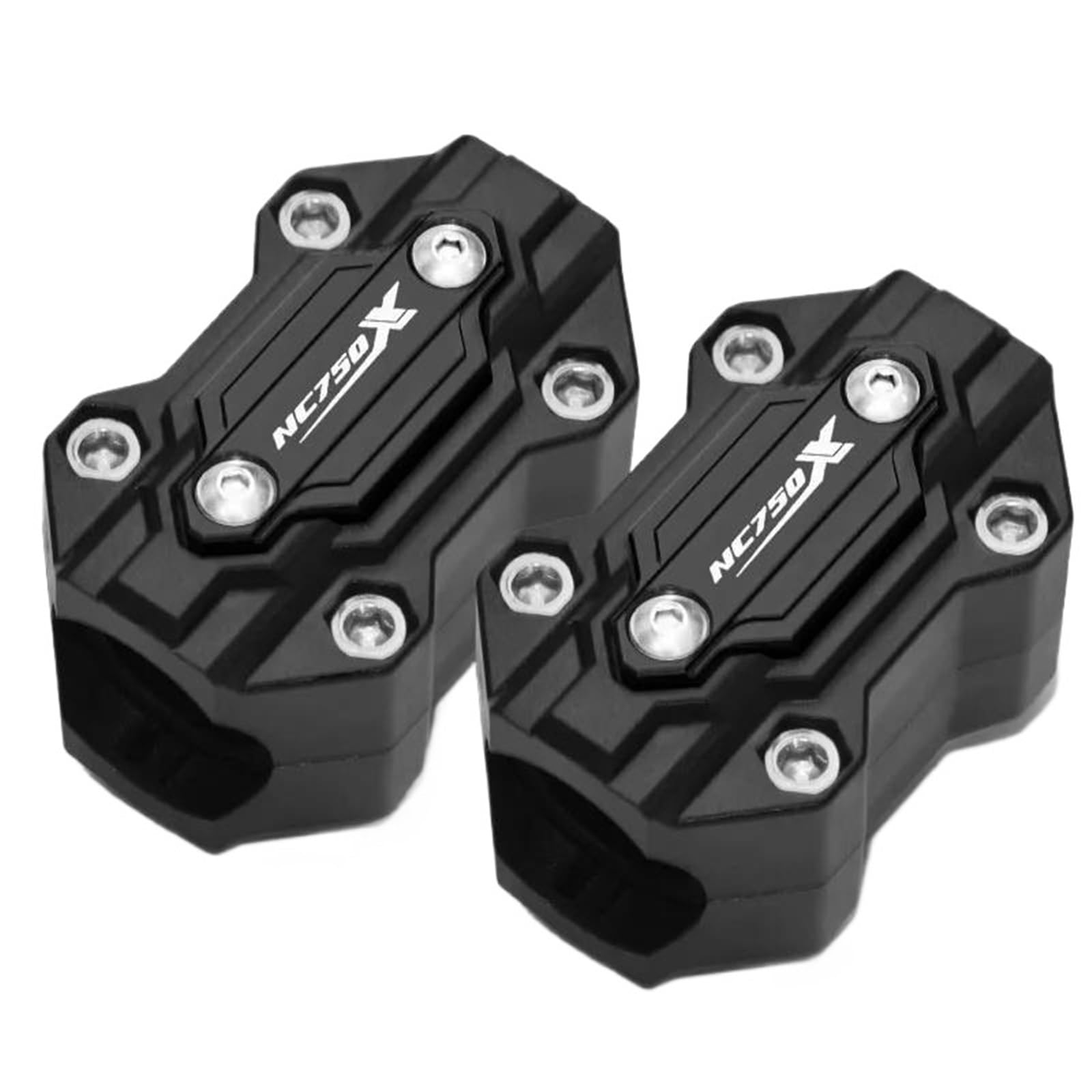 SHSHJJB Motorrad Stoßfänger Schutz Dekor Für NC 750X 2012-2018 2019 2020 2021 2022 Motorrad Motorschutz Stoßstangenschutz Block Zubehör Motorrad Crash Bar Protektoren(Black) von SHSHJJB