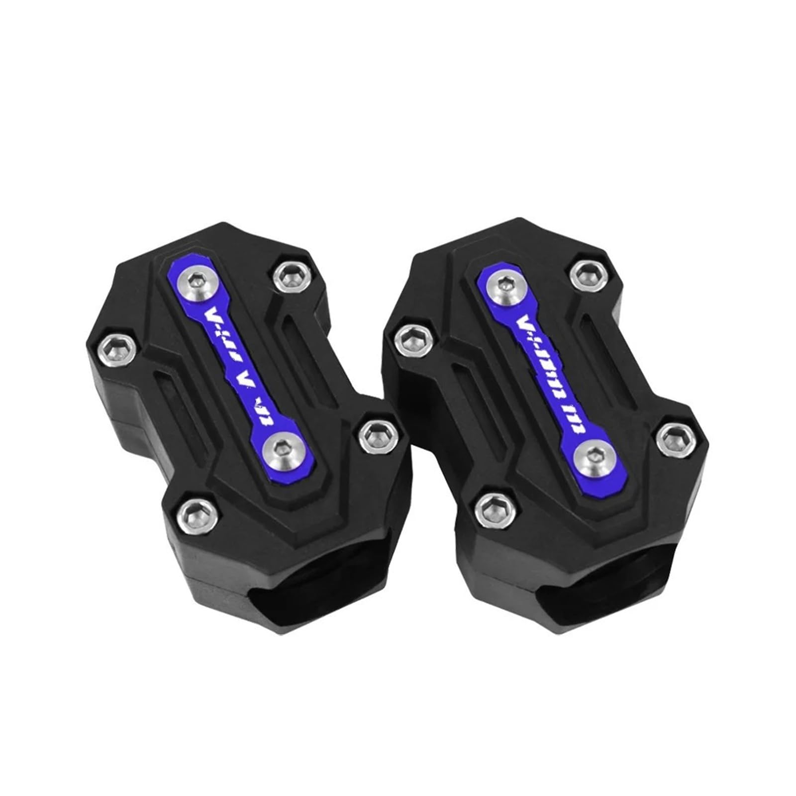 SHSHJJB Motorrad Stoßfänger Schutz Dekor Für Suzuki Für V-Strom 650 1000 Vstrom 1050 Xt DL650 DL1000 Dl250 Motorrad Motor Crash Bar Schutz Stoßstange Wache Block Motorrad Dekorative Block(Blue) von SHSHJJB