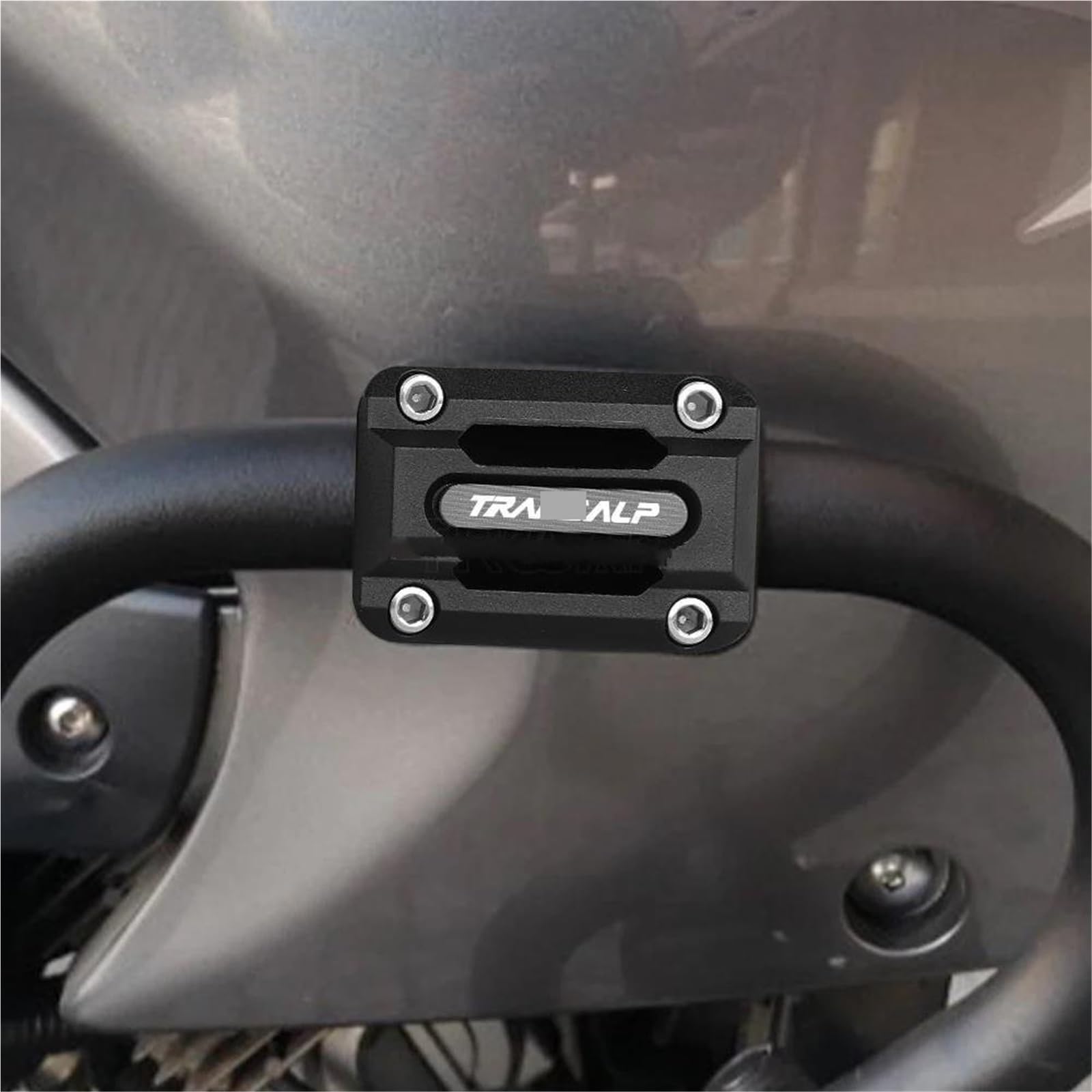 SHSHJJB Motorrad Stoßfänger Schutz Dekor Für TRANSALP 600 650 700 XLV 600 650 700 750 Motorrad Motor Schutz Schutz Stoßstange Dekorative Block Motorrad Crash Bar Slider(Blue) von SHSHJJB