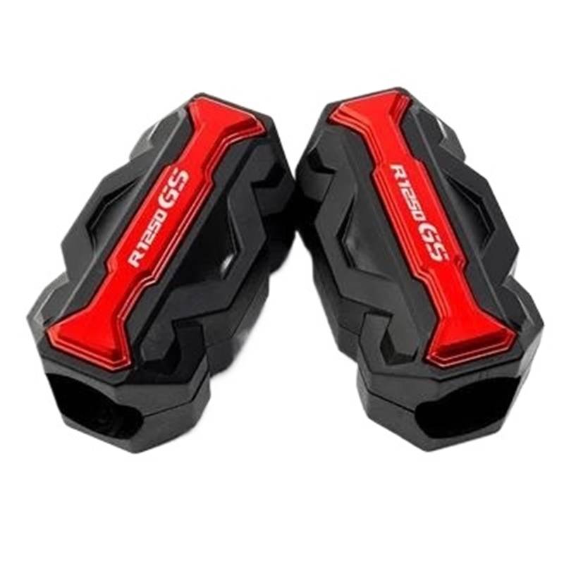 SHSHJJB Motorrad Stoßstangenblock-Schutz Für R1250GS Abenteuer Rallye HP Motorrad Motor Stoßstange Trim Schutz Block Crashproof Zubehör Motorrad Stoßstange Blöcke Schutz stoßstangenblock(Red) von SHSHJJB
