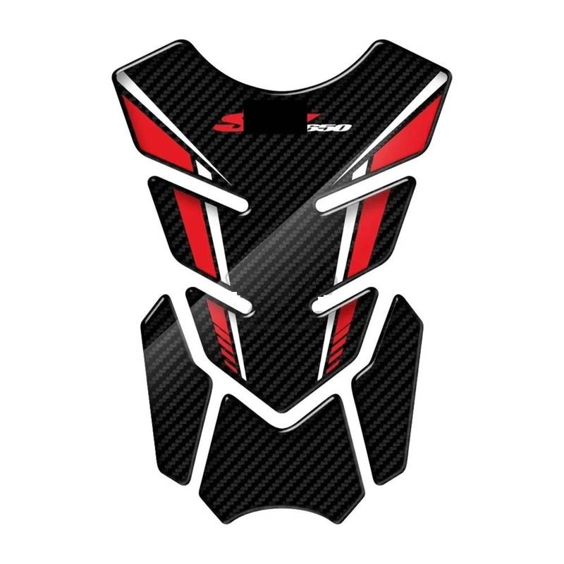 SHSHJJB Motorrad Tank Pads 3D Carbon-Look Motorrad Tank Pad Schutz Für Suzuki FÜR SV650X Motorcycle Protection Non-Slip Decal(2) von SHSHJJB